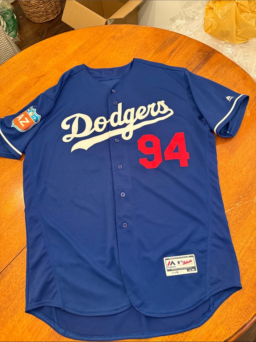 Majestic Dodgers #94 size 50 Spring Training stitched jersey